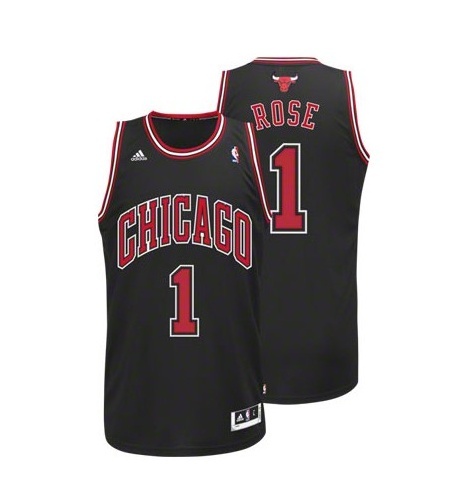 camisetas NBA ninos Bulls Chicago ROSE Negro baratas